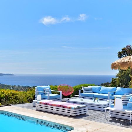 Villa Jucanos - Vue Mer Panoramique Golfe De St-Tropez Кавалер-сюр-Мер Экстерьер фото